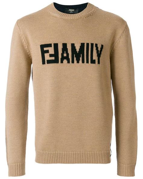 mens fendi family sweater|fendi sweater men's sale.